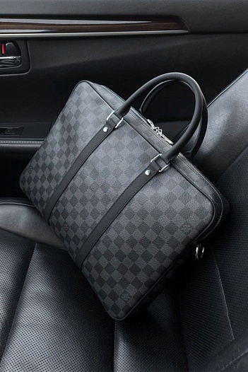 Кожаная сумка Louis Vuitton Porte-Documents Voyage PM 37x28x6 см   