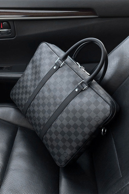 Кожаная сумка Louis Vuitton Porte-Documents Voyage PM 37x28x6 см