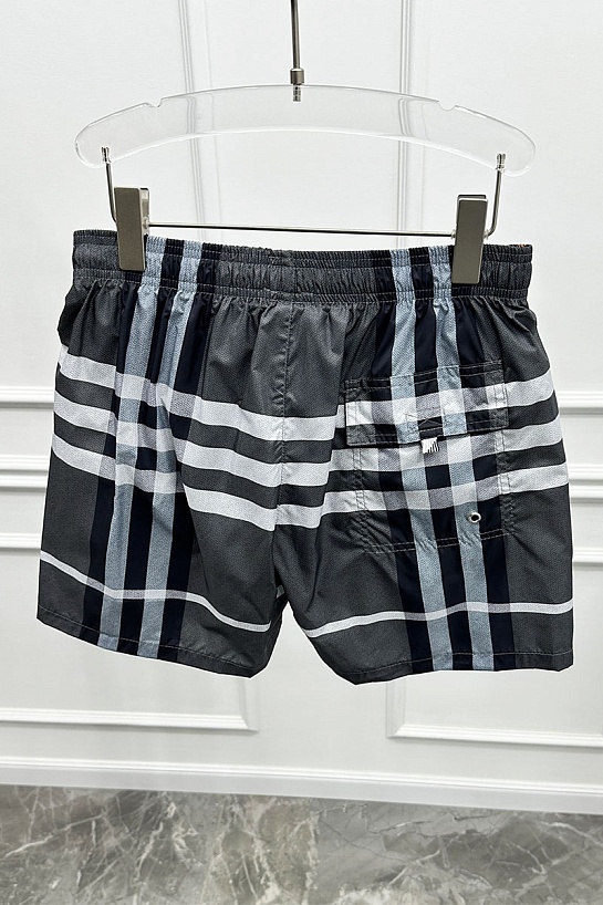 Мужские серые шорты Burberry London Check