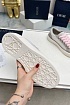 Женские комбинированные кроссовки Dior бежевого цвета