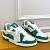 Женские кожаные кроссовки Louis Vuitton Trainer Monogram - White / Green