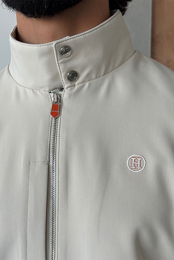 Мужская бежевая куртка Hermes   