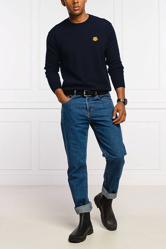 Джемпер Kenzo Tiger logo-patch - Navy