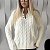 Женский шерстяной свитер Versace premium - White