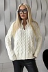 Женский шерстяной свитер Versace premium - White
