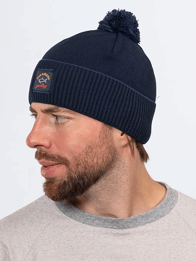 Шапка на флисе Paul & Shark logo-badge - Navy   