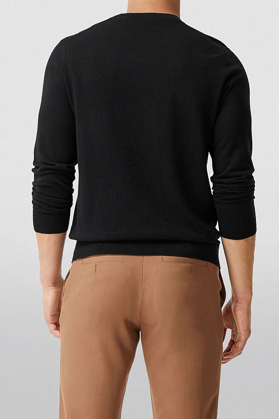 Мужской чёрный джемпер Burberry TB logo-embroidered