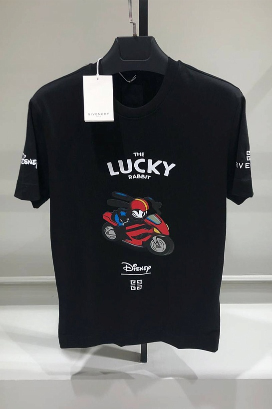 Чёрная футболка Givenchy x Disney Oswald The Rabbit
