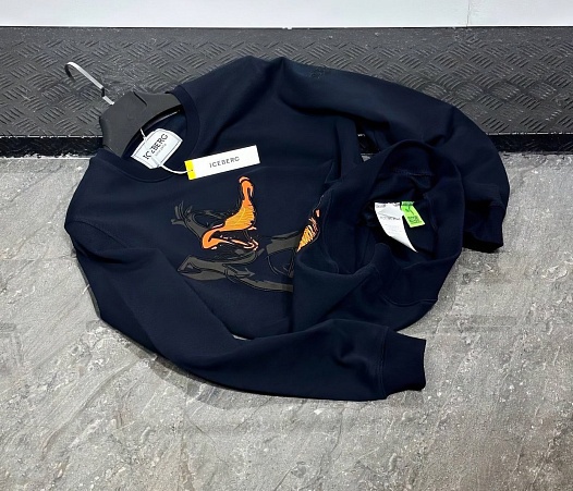 Мужской свитшот Iceberg "Daffy Duck" - Navy   