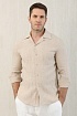 Льняная рубашка Brunello Cucinelli Premium - Beige
