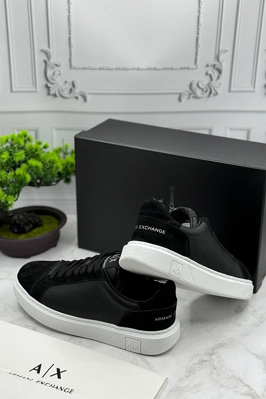 Мужские комбинированные кроссовки Armani Exchange
