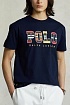 Мужская тёмно-синяя футболка Роlо Ralрh Lаurеn logo-print