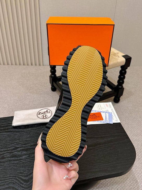 Мужские комбинированные кроссовки Hermes