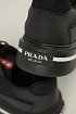 Комбинированные кроссовки Prada logo-stripe - Black