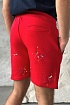 Красные шорты Dior Paint Splatter