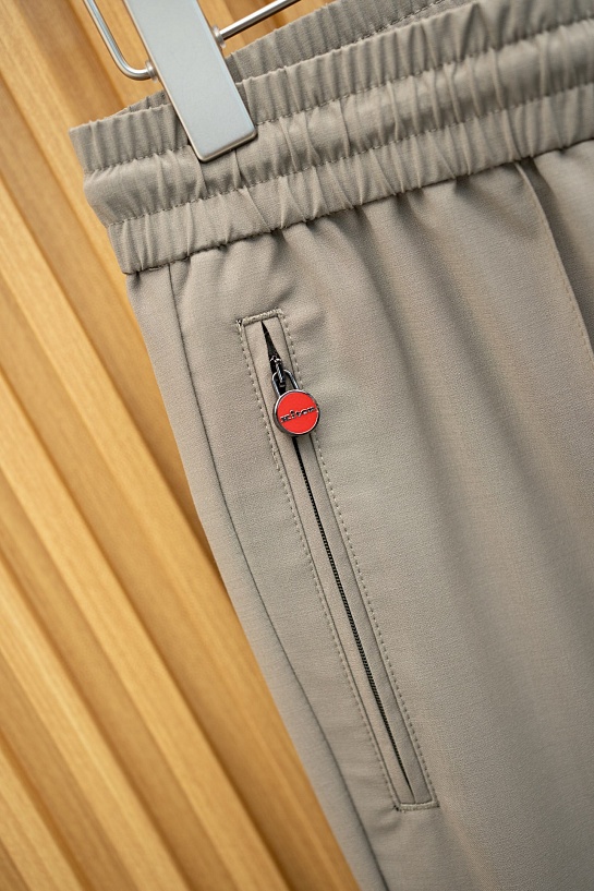 Мужские бежевые брюки Kiton Premium