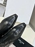 Женские кожаные сапоги Celine Premium - Black
