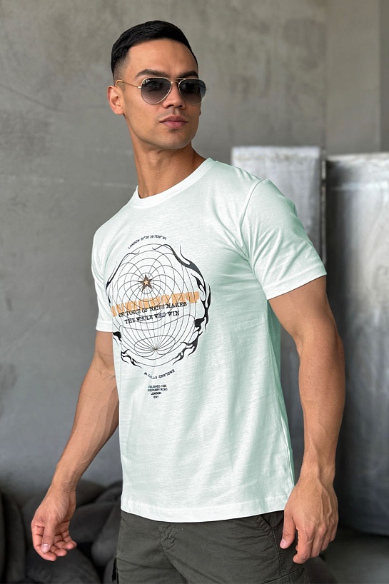 Мужская бирюзовая футболка Burberry London