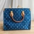 Женская сумка Louis Vuitton tote denim 34x26 см