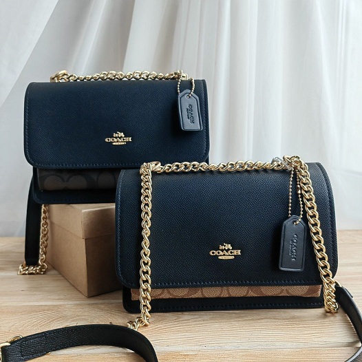 Женская кожаная сумка Coach Klare 19x13 см (2 расцветки)   