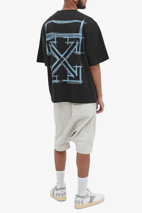 Чёрная оверсайз футболка Off-White Marker Skate Arrows