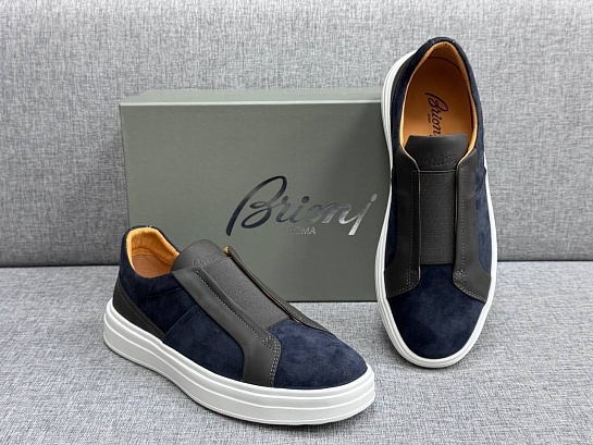 Мужские комбинированные слипоны Brioni