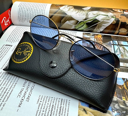 Солнцезащитные очки Ray-Ban Oval Metal - Blue   