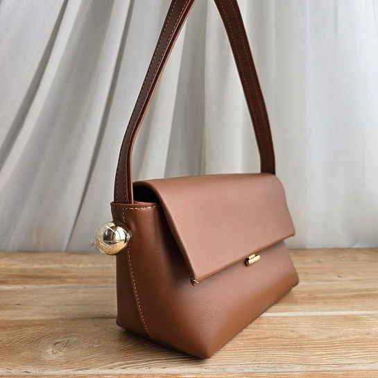 Кожаная сумка Jacquemus The Rond Carre 26x16 см