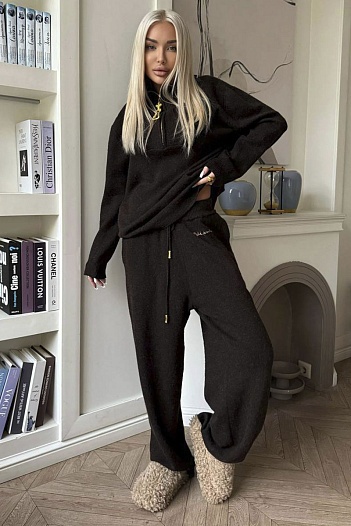 Женский трикотажный костюм Schiaparelli Premium - Brown   