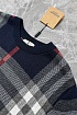 Мужская синяя кофта Burberry check pattern