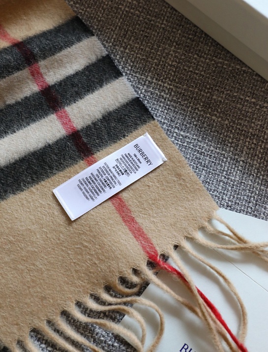 Шарф Burberry two-tone Check premium 168x30 см - Chestnut