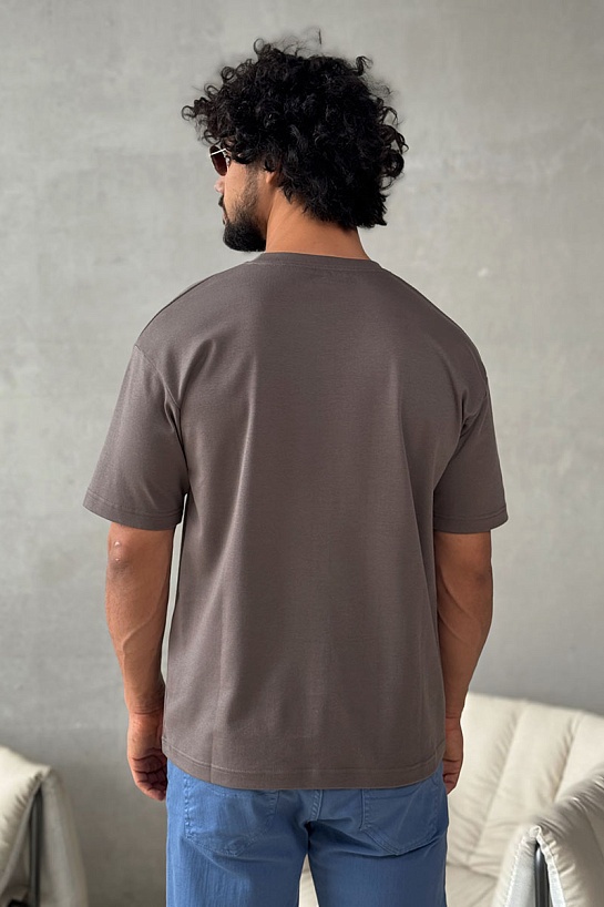 Мужская коричневая футболка Y-3 Yohji Yamamoto