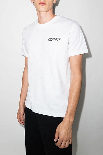 Белая оверсайз футболка Off-White   