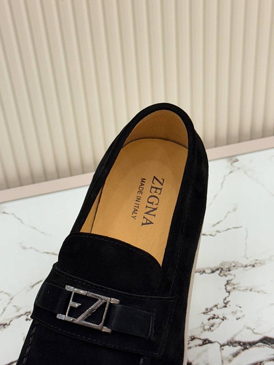 Мужские замшевые лоферы Ermenegildo Zegna