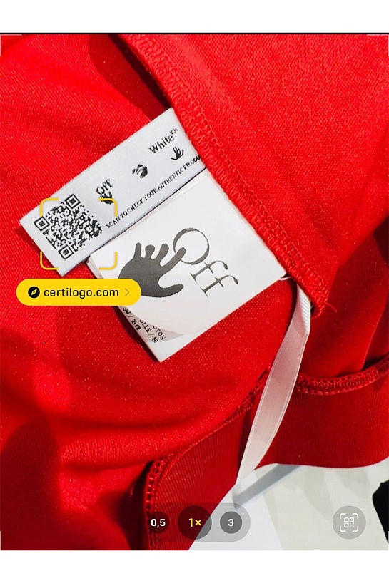 Мужские красные штаны Off-White Arrow logo-print