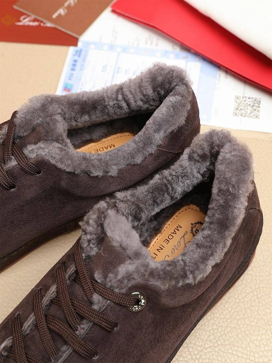 Зимние кроссовки с мехом Loro Piana