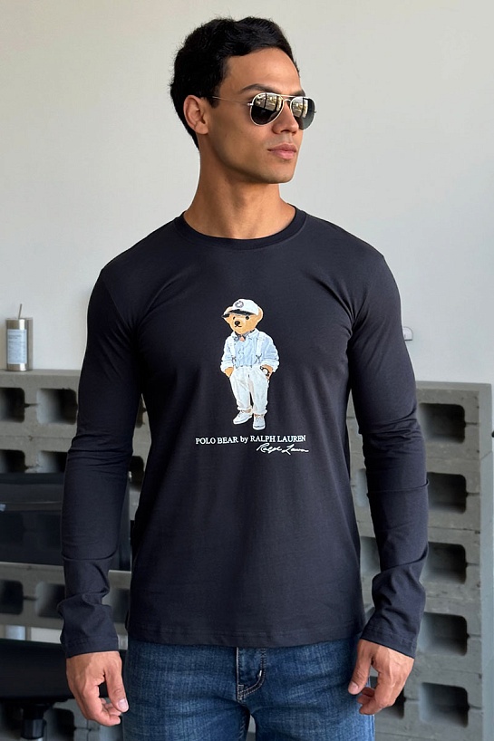 Мужской лонгслив Роlо Ralрh Lаurеn "Bear" - Navy