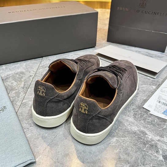 Мужские замшевые кроссовки Brunello Cucinelli