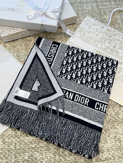 Шарф Dior Oblique Monogram premium 140x140 см   