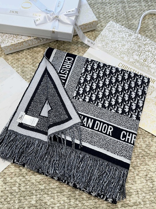 Шарф Dior Oblique Monogram premium 140x140 см