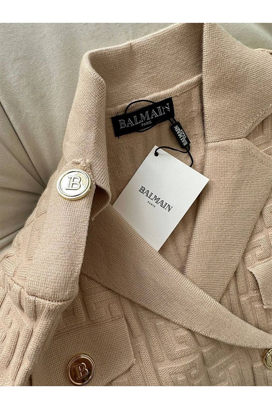 Женское бандажное платье с ремнем Balmain