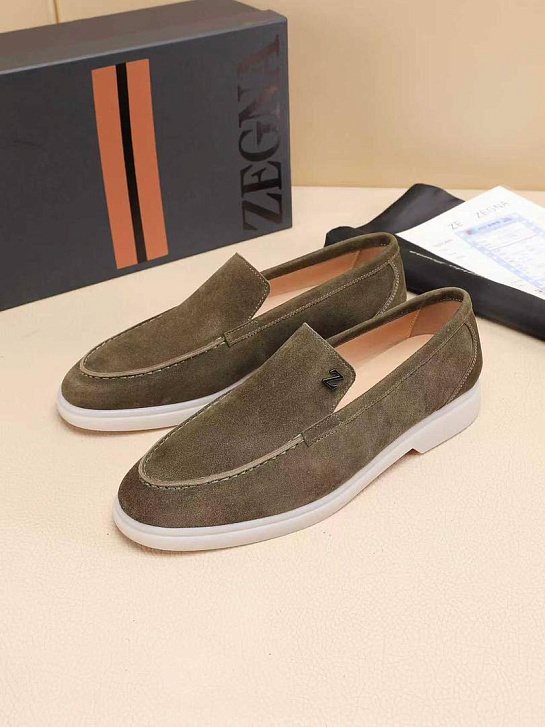 Мужские замшевые лоферы Ermenegildo Zegna