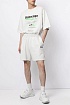 Белые мужские шорты Balenciaga Political Campaign logo