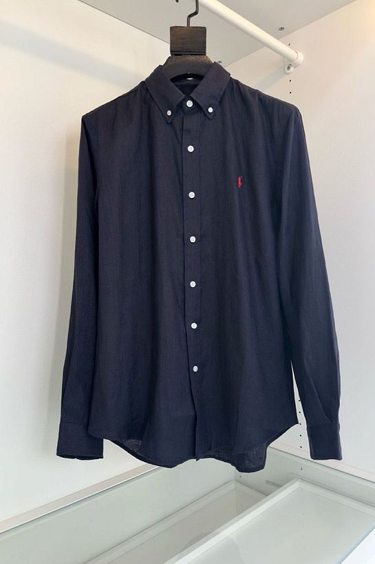 Льняная рубашка Роlо Ralрh Lаurеn pony-embroidered - Navy