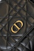 Кожаный рюкзак Dior Caro 26x25 см - Black