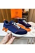 Мужские замшевые кроссовки Hermes Bouncing - Blue