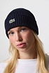 Шапка синего цвета Lacoste logo-embroidered