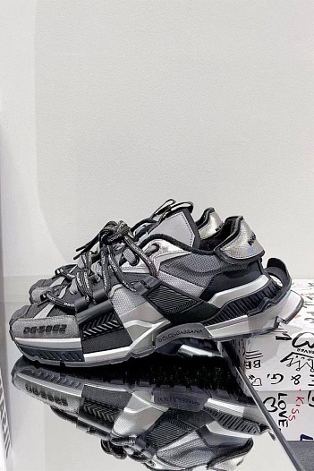 Комбинированные кроссовки Dolce & Gabbana Space - Grey   