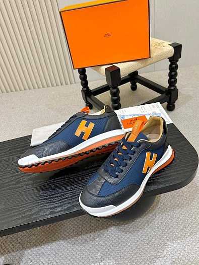 Мужские комбинированные кроссовки Hermes   