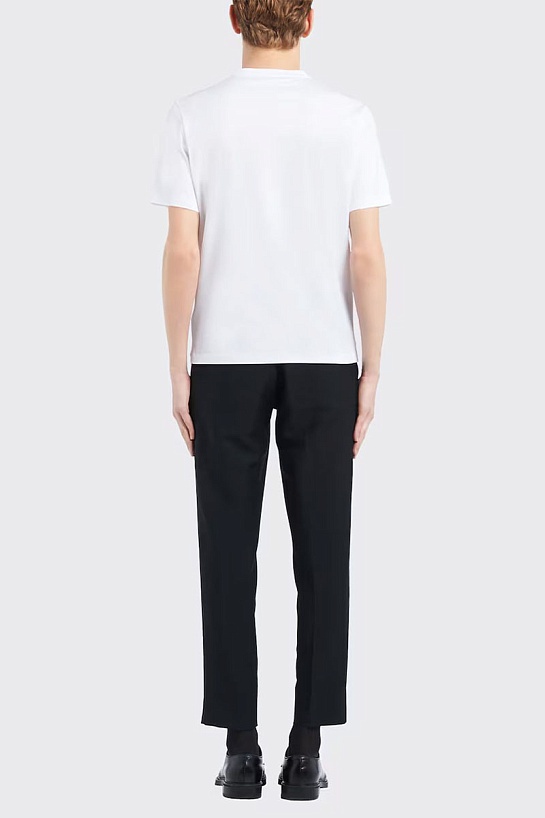 Футболка белого цвета Prada pique